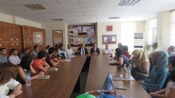 Meb Öğretmen Yeterlikleri ve Kalite Geliştirme Daire Başkanı Mustafa Baki Babaoğlu okullarımızı ziyaret etti.